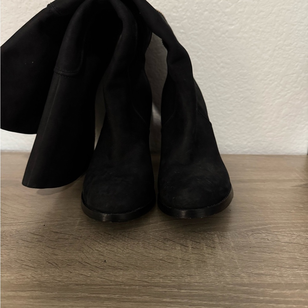 Elaine Turner Black Over the Knee Boots